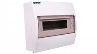 Rozdzielnie elektryczne - Rozdzielnica modułowa 1x12 natynkowa IP40 z klapką dymną S-12+SZYBKA+N+PE 800600 ENE-00353 - miniaturka - grafika 1