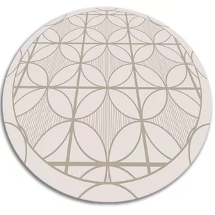Winylowy dywan okrągły geometryczne koła fi80 cm - Dywany - miniaturka - grafika 1