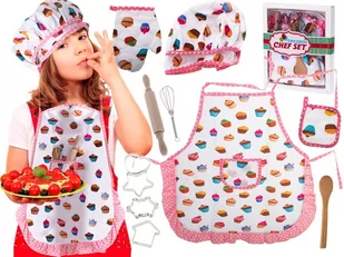 Zestaw kuchenny do gotowania fartuch + akcesoria - Stroje karnawałowe - miniaturka - grafika 1