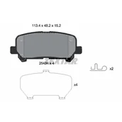 Klocki hamulcowe - Klocki hamulcowe - komplet TEXTAR 2543401  w 24 h. Do 100 dni na zwrot. 100 tys. Klientów. - miniaturka - grafika 1