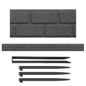 Ogrodzenia - Obrzeże ogrodowe ECO Multyhome Palisada Border, 120 cm, szary - miniaturka - grafika 1