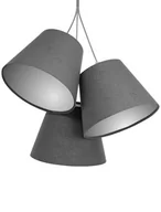 Lampy sufitowe - MacoDesing Lampa wisząca MACODESING Adriana 070-013, 60 W, szaro-srebrna - miniaturka - grafika 1
