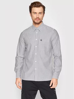 Koszule męskie - Calvin Klein Koszula J30J320075 Biały Regular Fit - grafika 1