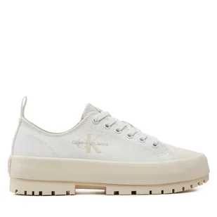 Trampki Calvin Klein Jeans Lugged Hybrid Laceup Ml Mtr YW0YW01505 Biały - Trampki damskie - miniaturka - grafika 1
