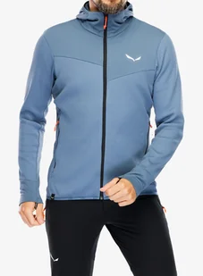 Bluza polarowa Salewa Puez Waffle Hyb PL HD Jacket - java blue - Bluzy sportowe męskie - miniaturka - grafika 1