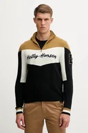 Swetry męskie - Helly Hansen sweter Apres męski kolor czarny z półgolfem 66025 - miniaturka - grafika 1