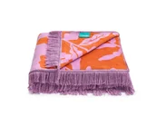 Koce - koc pomarańczowe kwiaty 150 x 200 cm - MUMLA - miniaturka - grafika 1