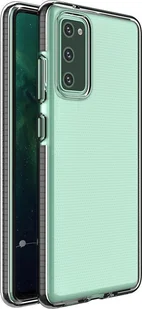 Hurtel Spring Case pokrowiec żelowe etui z kolorową ramką do Samsung Galaxy S21+ 5G S21 Plus 5G czarny - Etui i futerały do telefonów - miniaturka - grafika 1