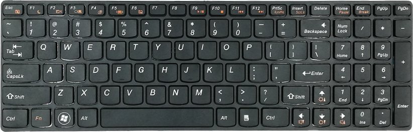 Ultra Parts Klawiatura do Lenovo Ideapad G570 G560 G770 G565 Z560 Z500