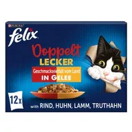 Mokra karma dla kotów - Felix Doppelt Lecker 12 x 85 g Urozmaicone wiejskie smaki - miniaturka - grafika 1