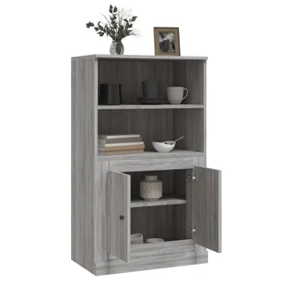 Kredens, szary dąb sonoma, 60x35,5x103,5 cm Lumarko! - Kredensy - miniaturka - grafika 6
