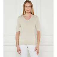 Bluzki damskie - Calvin Klein Bluzka Regular Fit z dodatkiem jedwabiu - miniaturka - grafika 1