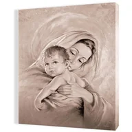 Ikony i obrazy sakralne - Obraz religijny na płótnie Matka Boża z Dzieciątkiem Jezus - miniaturka - grafika 1