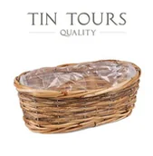 Kwietniki - PODŁUŻNY KOSZ RATTANOWY NA BALKON 28x17x10h cm - miniaturka - grafika 1