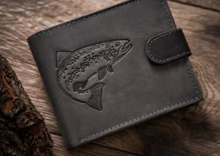 Duży Portfel Męski Z Nubukowej Skóry Naturalnej Lumarko! - Portfele - miniaturka - grafika 5