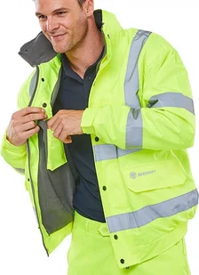 BEESWIFT Kurtka ostrzegawcza Bomber, rozm. XXXL, żółta - Odzież robocza - miniaturka - grafika 1