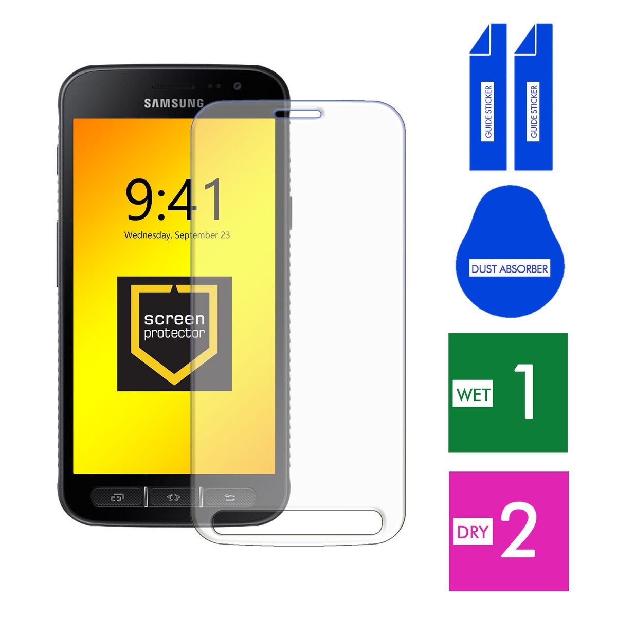SZKŁO HARTOWANE DO SAMSUNG GALAXY XCOVER 4 4S SZYBKA 9H OCHRONNE PANCERNE