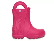 Kalosze damskie - Crocs, Kalosze dziecięce, Handle Rain Boot Kids, różowy, rozmiar 30/31 - miniaturka - grafika 1