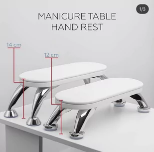 Shemax Podstawka Do Rąk Hand Rest 12 cm Beige - Pozostałe akcesoria kosmetyczne - miniaturka - grafika 3