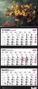 Kalendarz 2026 Trójdzielny Bukiet - Kalendarze - miniaturka - grafika 1