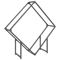 Wózki magazynowe - vidaXL Stojak na drewno opałowe antracyt 100x25x100 cm - miniaturka - grafika 1