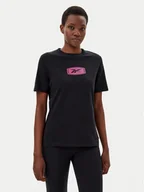 Koszulki i topy damskie - Reebok T-Shirt 100218927 139-18-00 Czarny Regular Fit - miniaturka - grafika 1
