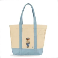 Torebki damskie - POLO RALPH LAUREN Polo Bear Shopper Bag 40 cm beżowy - miniaturka - grafika 1