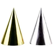 Sylwester - Amscan Czapeczki imprezowe w kolorze złotym i srebrnym 4 szt.i 9902283 - miniaturka - grafika 1
