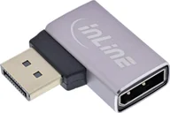 Złącza, przejściówki, adaptery - InLine® DisplayPort 1.4 Adapter, DisplayPort Stecker / Buchse, 90° links, 8K UHD - miniaturka - grafika 1