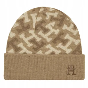 Czapka Tommy Hilfiger Monogram W AW0AW14271 Nowy - Czapki damskie - miniaturka - grafika 1