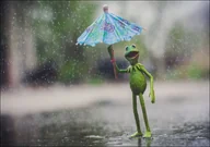 Plakaty - Kermit Żaba, Ulica Sezamkowa - plakat Wymiar do wyboru: 59,4x42 cm - miniaturka - grafika 1