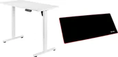 Biurka gamingowe - Biurko Mozos Biurko Mozos ED PRO WH Białe 120 cmx60 cm + Podkładka PM-GAME - miniaturka - grafika 1
