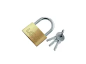 Kłódki - Modeco Kłódka Mosiężna pałąkowa Lock 35 mm MN-02-135 - miniaturka - grafika 1