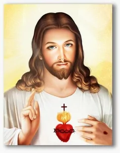 Serce Jezusa, nowoczesny obraz religijny plexi - Ikony i obrazy sakralne - miniaturka - grafika 1