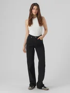Spodenki damskie - Vero Moda Dżinsy - Comfort fit - w kolorze czarnym - miniaturka - grafika 1