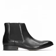 Botki męskie - Gilmore Chelsea [black leather] - rozmiar 44 - miniaturka - grafika 1
