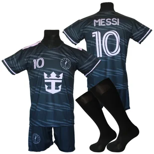 Strój piłkarski dla dzieci MESSI Miami - komplet sportowy + gratis - Piłka nożna - miniaturka - grafika 1