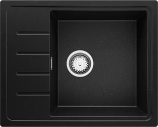 Zlew BRANDE LINK 620-50 BLACK METALLIC (czarny metalik) - Zlewozmywaki - miniaturka - grafika 1