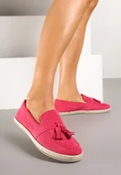 Espadryle damskie - Fuksjowe Espadryle z Ozdobnymi Chwostami Varilia - miniaturka - grafika 1