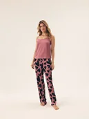 Piżamy damskie - Piżama damska Jenya Esotiq fioletowo-różowy S - miniaturka - grafika 1