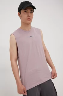 Koszulki męskie - Jack & Jones t-shirt bawełniany kolor fioletowy - grafika 1