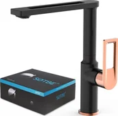 Baterie umywalkowe - SOTBE Bateria umywalkowa Loft stojąca czarny mat + złoto LOF-B/G-SKH-12568833 - miniaturka - grafika 1