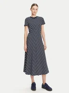 Sukienki - Tommy Hilfiger Sukienka codzienna WW0WW44547 Granatowy Regular Fit - miniaturka - grafika 1