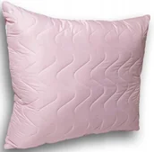 Poduszki - PODUSZKA 70x80 ANTYALERGICZNA RÓŻOWA GRUBA PIKOWANA NA ZAMEK Z REGULACJĄ - miniaturka - grafika 1