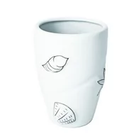 Kubki na szczoteczki do zębów - Kubek kosmetyczny Beach biały - miniaturka - grafika 1