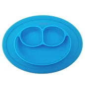 Miseczki i talerzyki dla dzieci - Talerz Silikonowy, Mata Do Jedzenia Do Blw  Niebieski - miniaturka - grafika 1