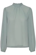Bluzki damskie - ICHI Damska bluzka IHCELLANI LS, 164404/Abyss, 38 - miniaturka - grafika 1