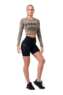 Damskie spodenki rowerowe Nebbia Fit & Smart black XS - Spodenki rowerowe - miniaturka - grafika 1