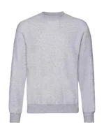 Bluzy męskie - Męska Gruba Bluza Fruit Of The Loom Classic Heather Grey S - miniaturka - grafika 1