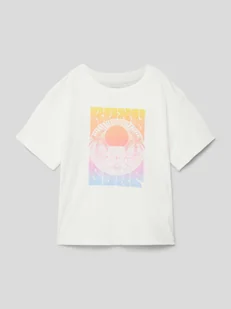 T-shirt z nadrukiem z motywem i logo model ‘GONE TO CALIFORNIA’ - Koszulki dla dziewczynek - miniaturka - grafika 1